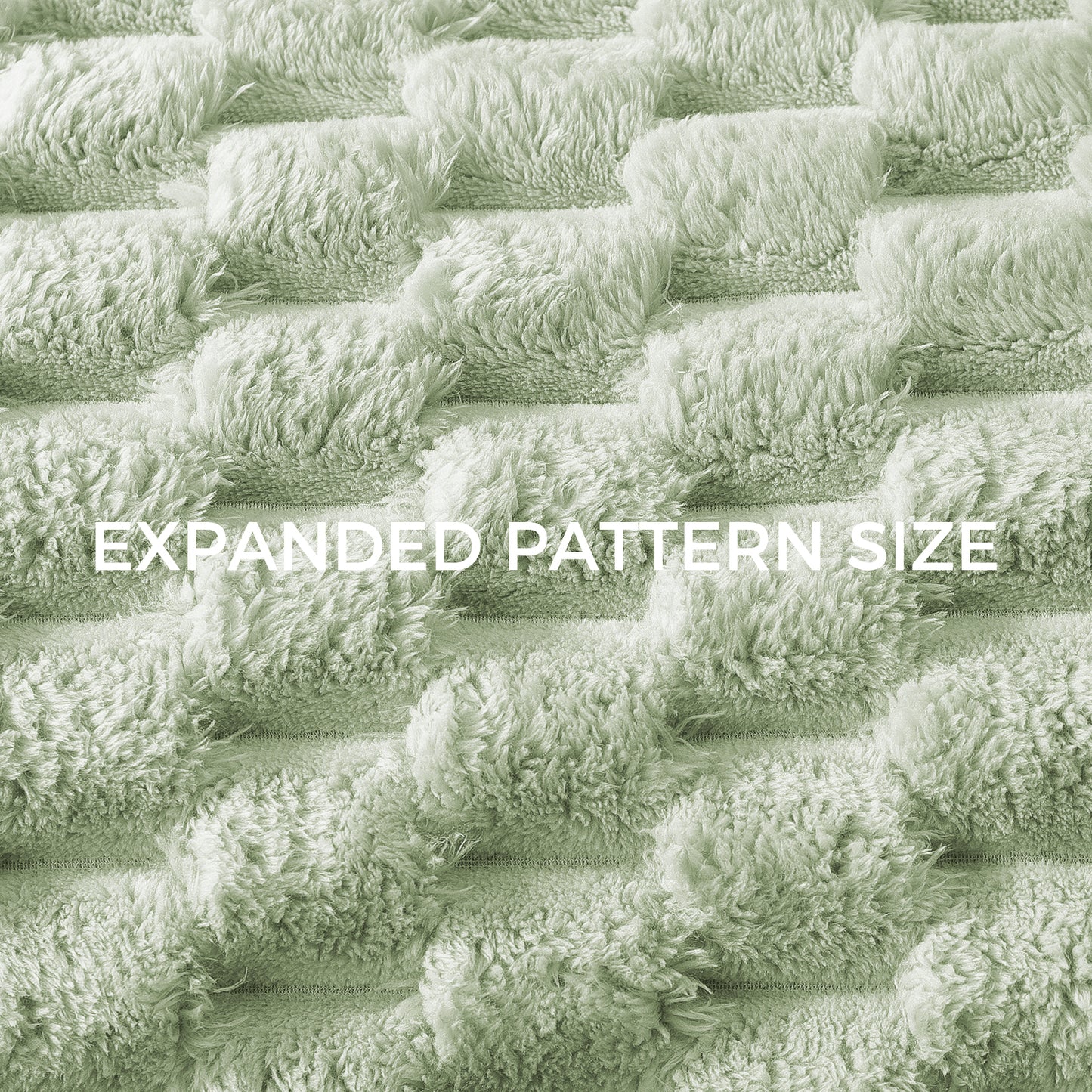 Whale Flotilla Throw Blanket for Couch with Expanded 3D-Jacquard Pattern, Fuzzy Soft Cozy Exquisite Blankets or All Season, Warm and Fluffy, 50x60 Inch,Sage Green