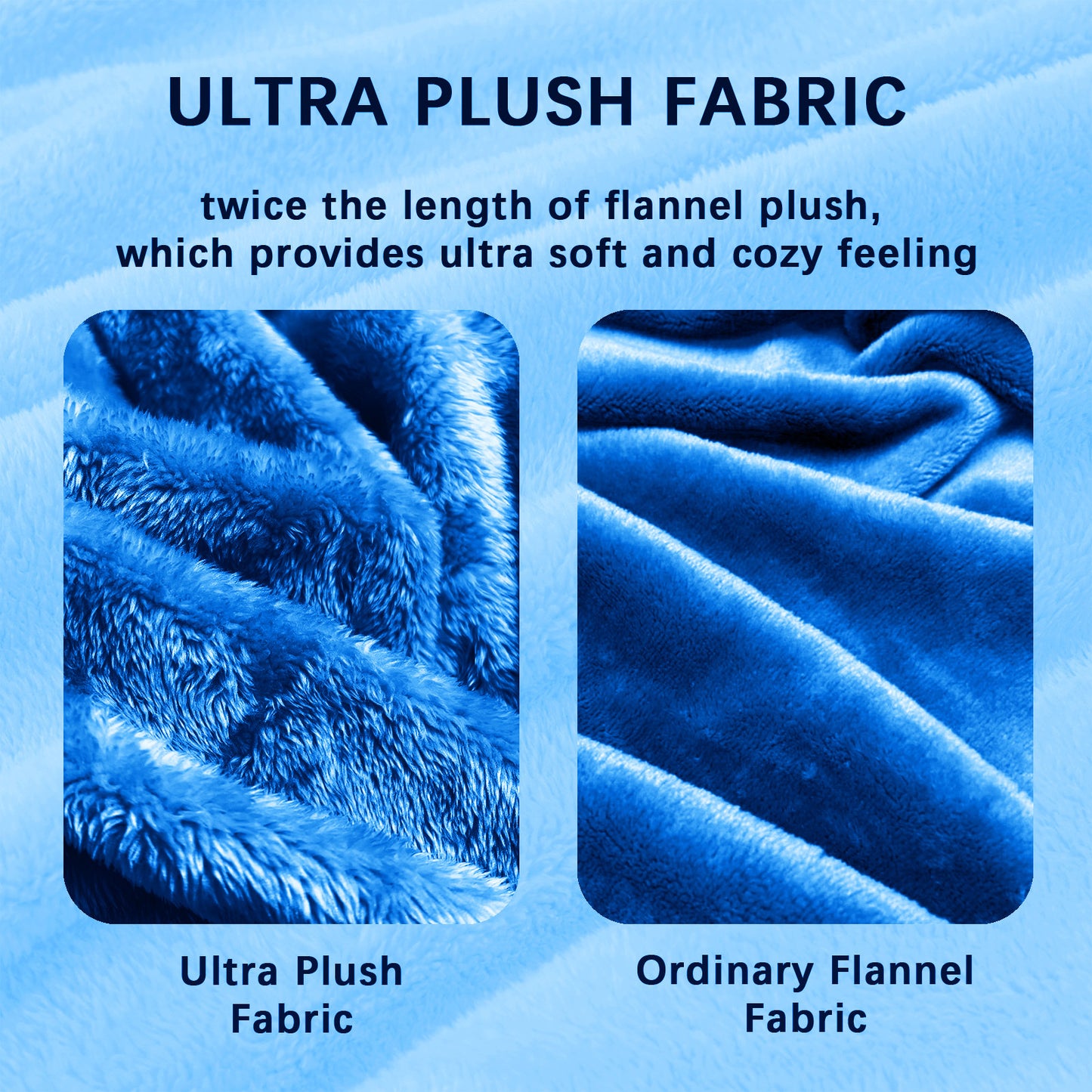 Whale Flotilla Extra Large Fleece Throw Blanket 50x70 Inch, Super Plush and Soft 300GSM Blankets for All Season, Fluffy and Lightweight, Royal Blue