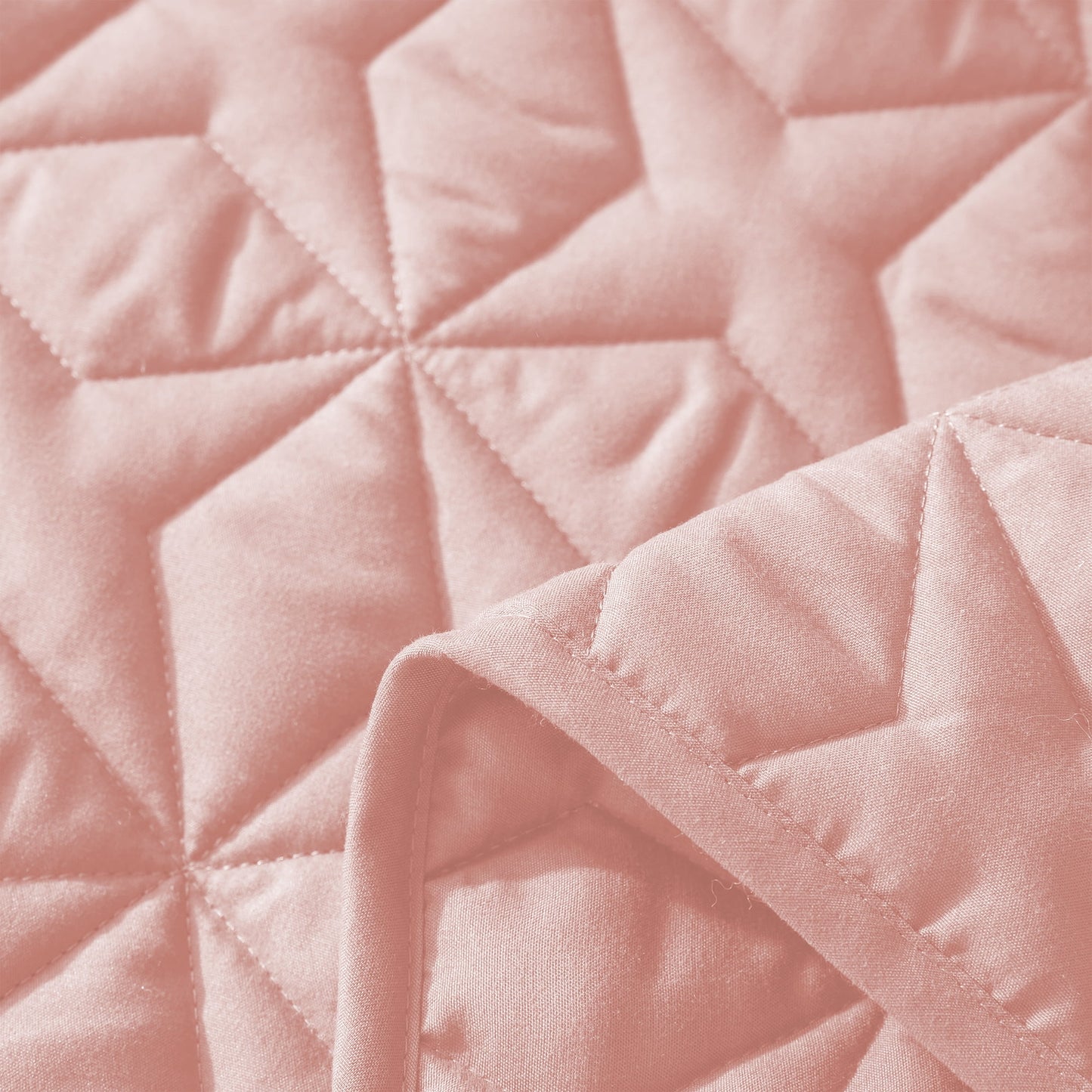 Whale Flotilla Quilt Set Twin Size, Soft Microfiber Lightweight Bedspread Coverlet Bed Cover (Star Pattern) for All Seasons, Pink, 2 Pieces (Includes 1 Quilt, 1 Sham)?-