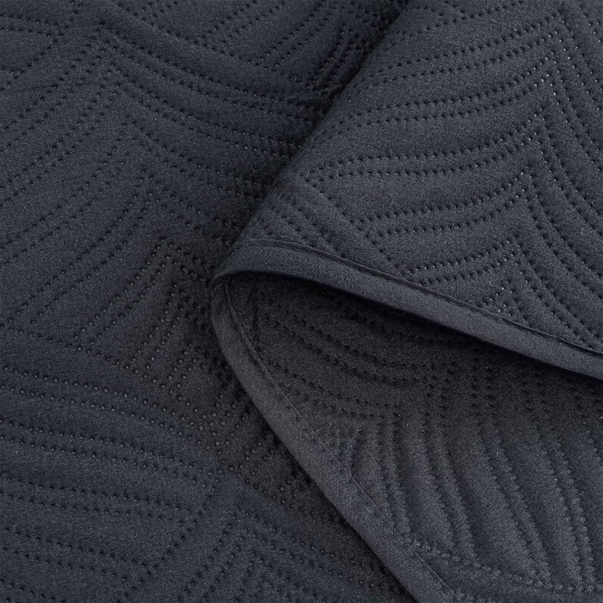 Whale Flotilla 3-Piece California King Size Quilt Set, Soft Ultrasonic Embossed Bedding Set, Lightweight Bedspread Coverlet with Vintage Pattern, Reversible Bed Cover for All Seasons, Dark Grey