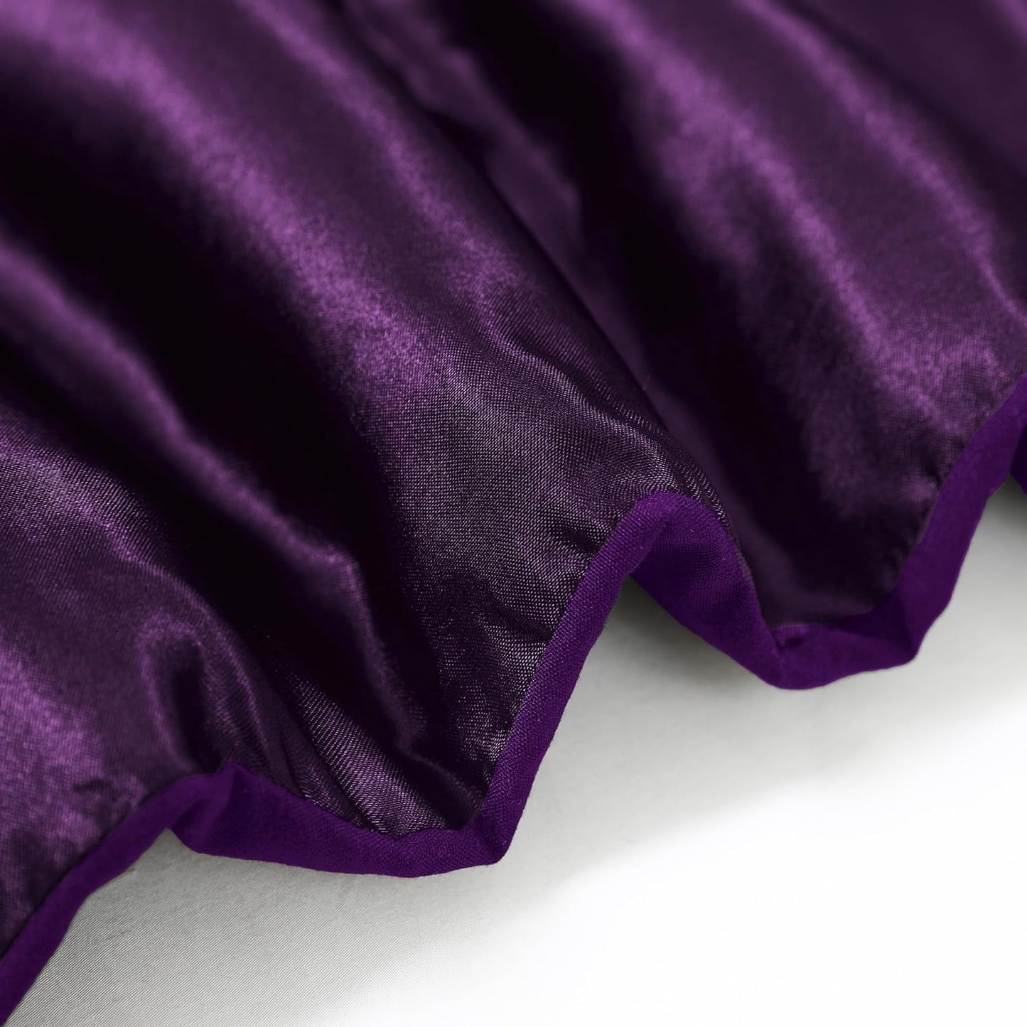 Whale Flotilla 3-Piece Reversible King Size Silk Comforter Set/Bedding Set, Soft Satin Comforter with 2 Satin Pillowcases, Lightweight Duvet Set for All Seasons, Deep Purple
