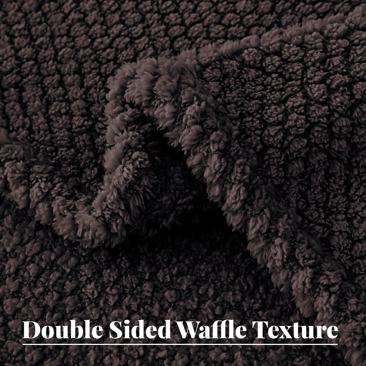 Whale Flotilla Queen Size Fuzzy Fleece Blanket, 90"x90" Fluffy Lightweight Soft Jacquard Bed Blankets for All Seasons, Warm and Cozy, Coffee