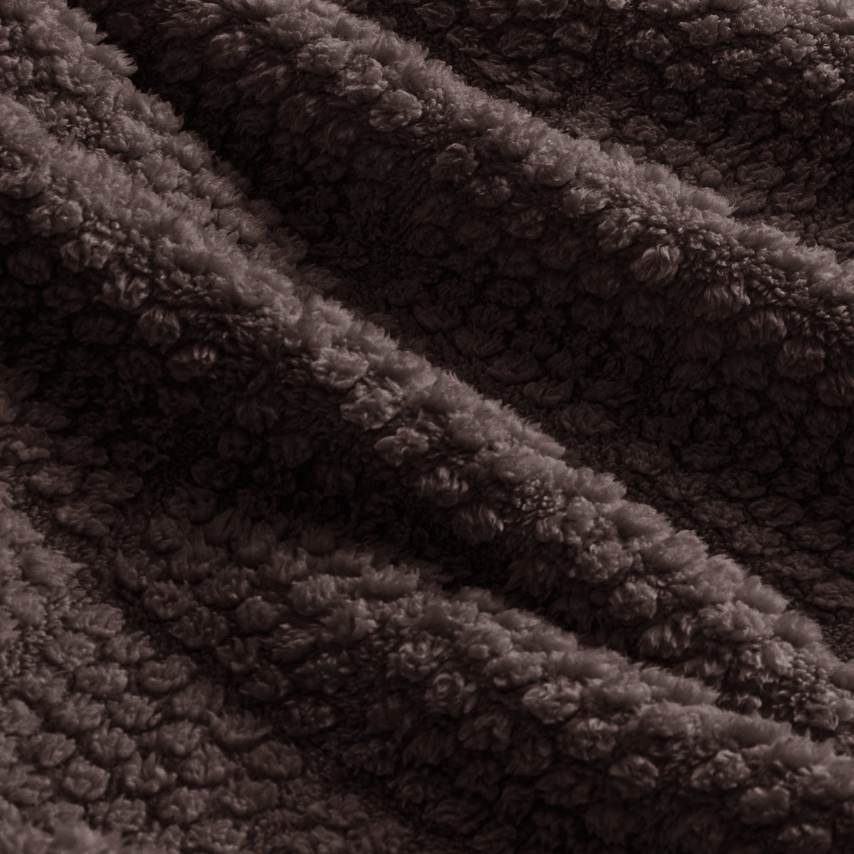 Whale Flotilla Fuzzy Fleece Queen Size Blanket for Bed, Soft Fluffy Jacquard Waffle Blankets for All Season, Lightweight and Warm, 90x90 Inch, Coffee
