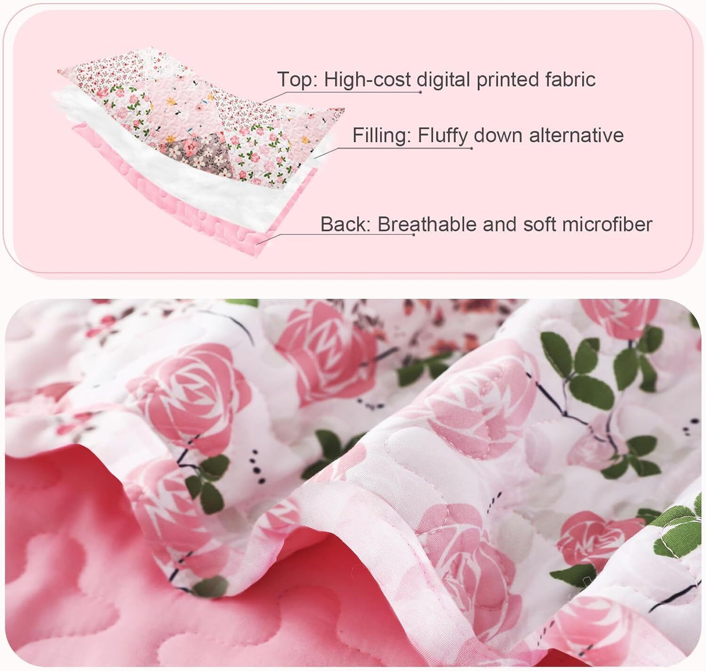 Whale Flotilla Reversible Quilts with Plaid Patchwork Pattern?Full/Queen Size Lightweight Bedspreads including 2 Pillow Shams