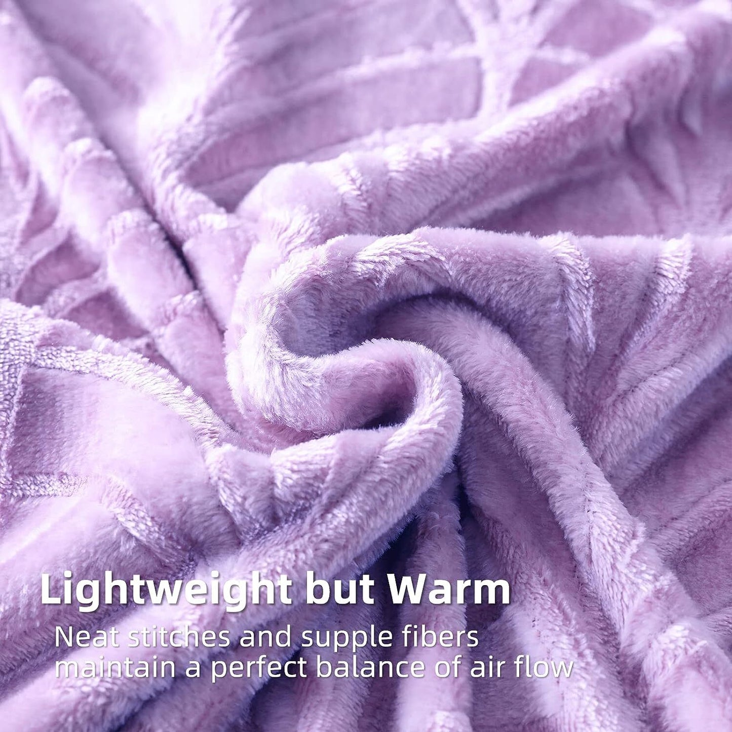 Whale Flotilla Flannel Fleece King Size Bed Blanket, Soft Velvet Lightweight Bedspread Plush Fluffy Coverlet Vintage Design Decorative Blanket for All Season, 90x104 Inch, Lilac