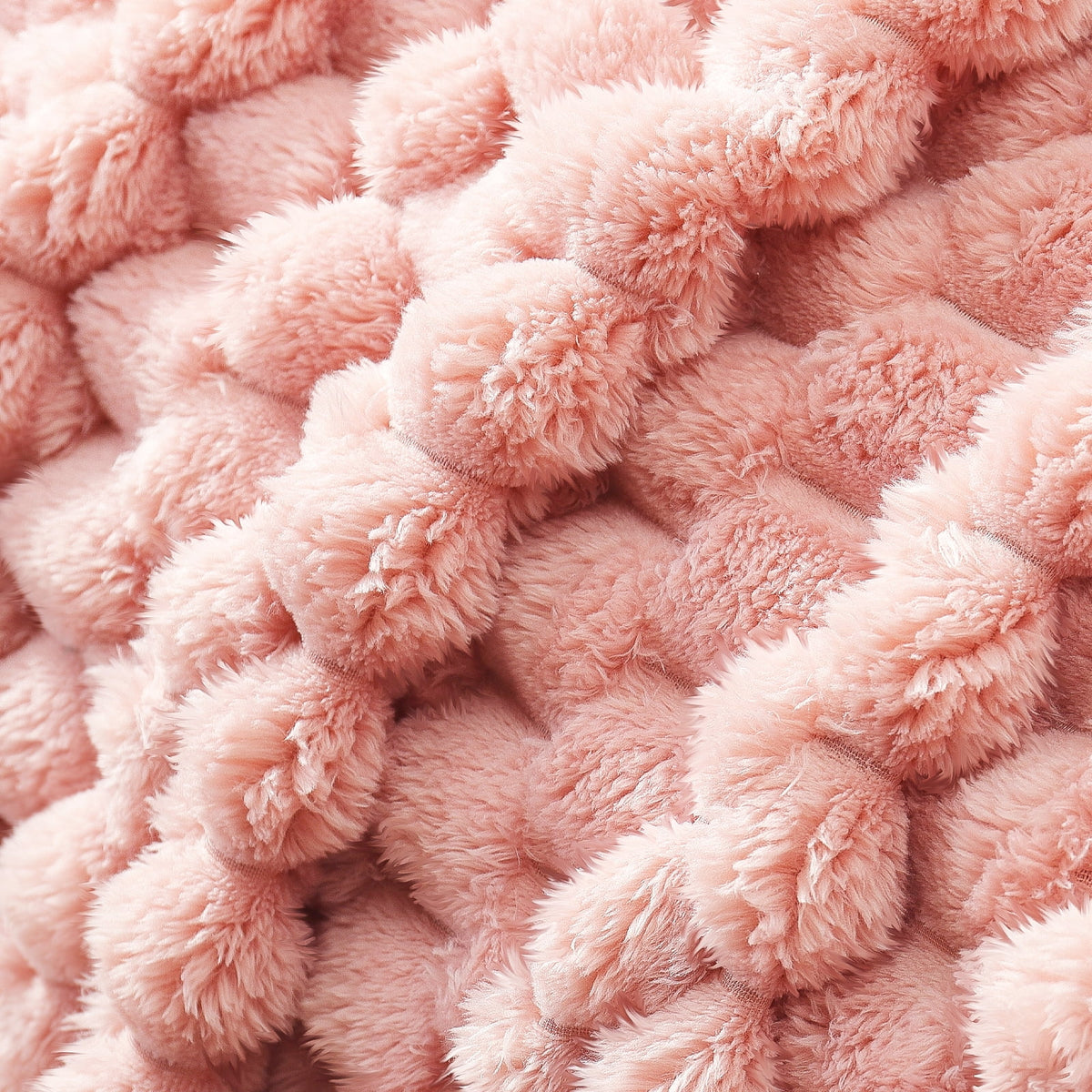 Whale Flotilla 50"x60" Throw Blanket for Couch with Expanded 3D-Jacquard Pattern, Fuzzy Soft Cozy Exquisite Blankets or All Season, Warm and Fluffy, Pink