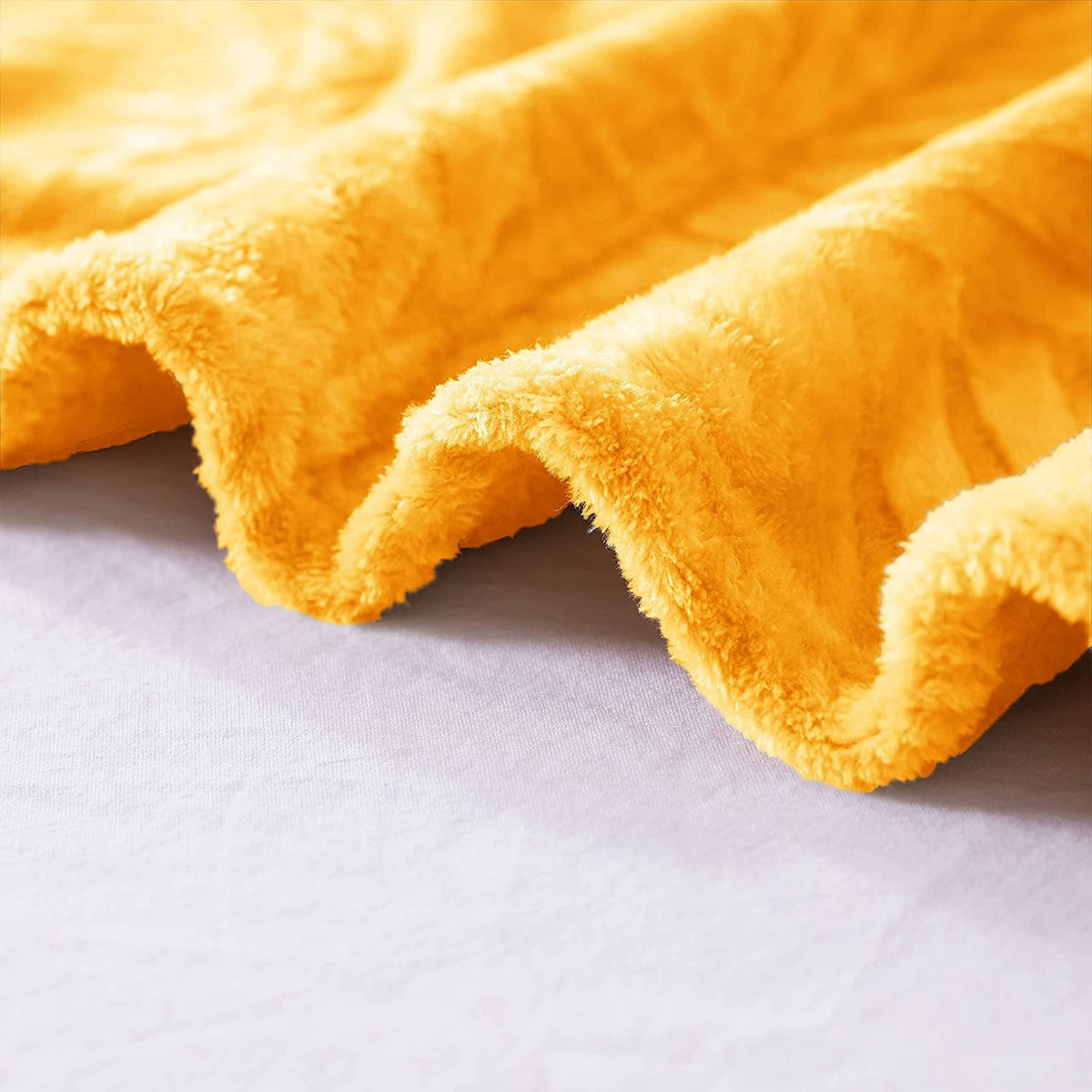 Whale Flotilla Fleece Throw Blanket for Couch, Soft Fluffy Sofa Bed Blanket with Vintage Pattern for All Season, Warm and Lightweight, 50x60 Inch, Yellow