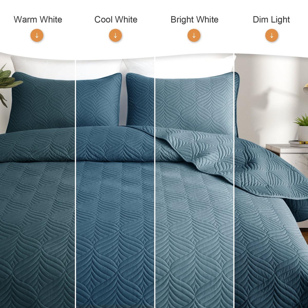 Whale Flotilla Queen Size Quilt Set, Soft Ultrasonic 90x96 Inch Bedding Set, Lightweight Bedspread Coverlet with Vintage Pattern, Reversible Bed Cover for All Seasons,Navy