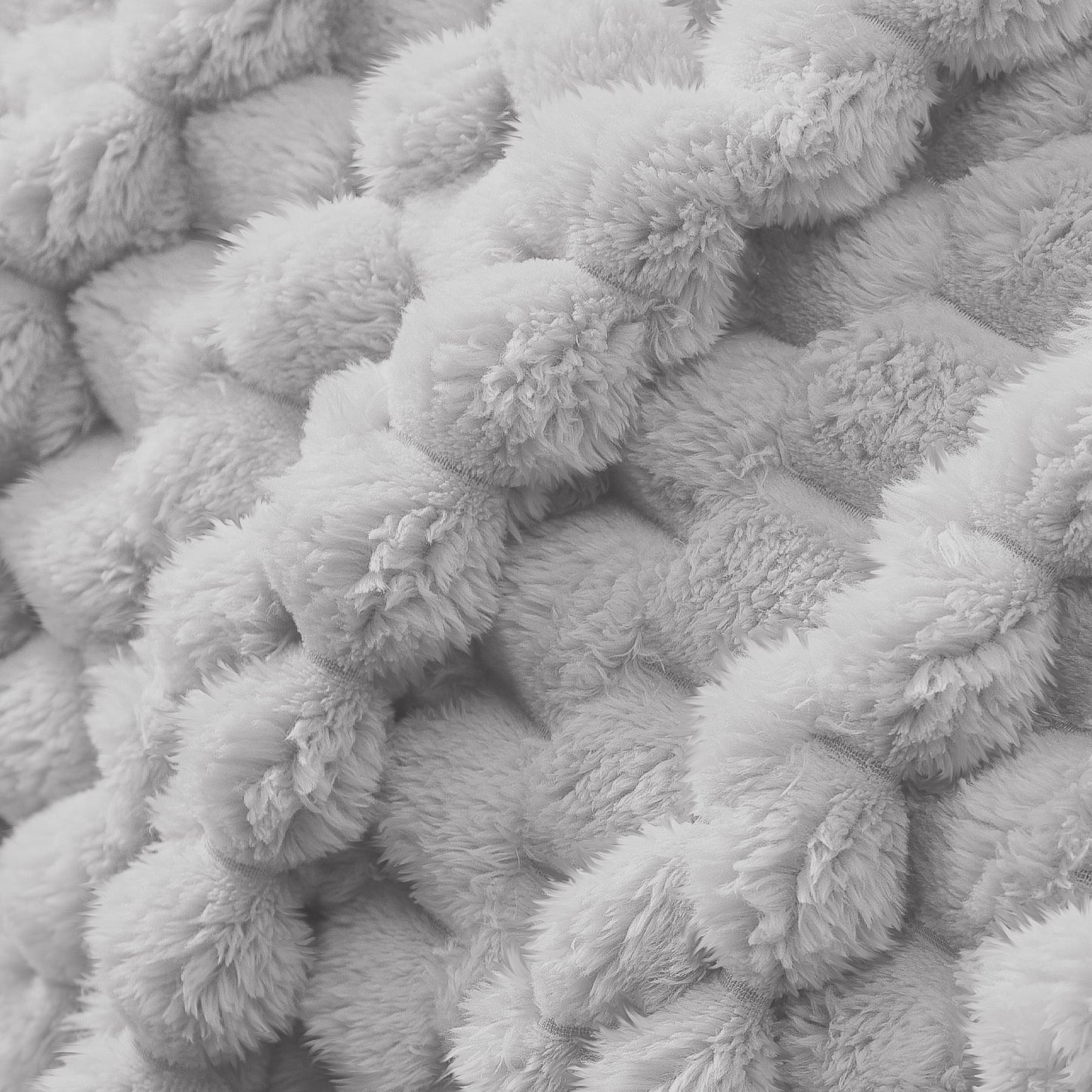 Whale Flotilla 50"x60" Throw Blanket for Couch with Expanded 3D-Jacquard Pattern, Fuzzy Soft Cozy Exquisite Blankets or All Season, Warm and Fluffy, Light Grey