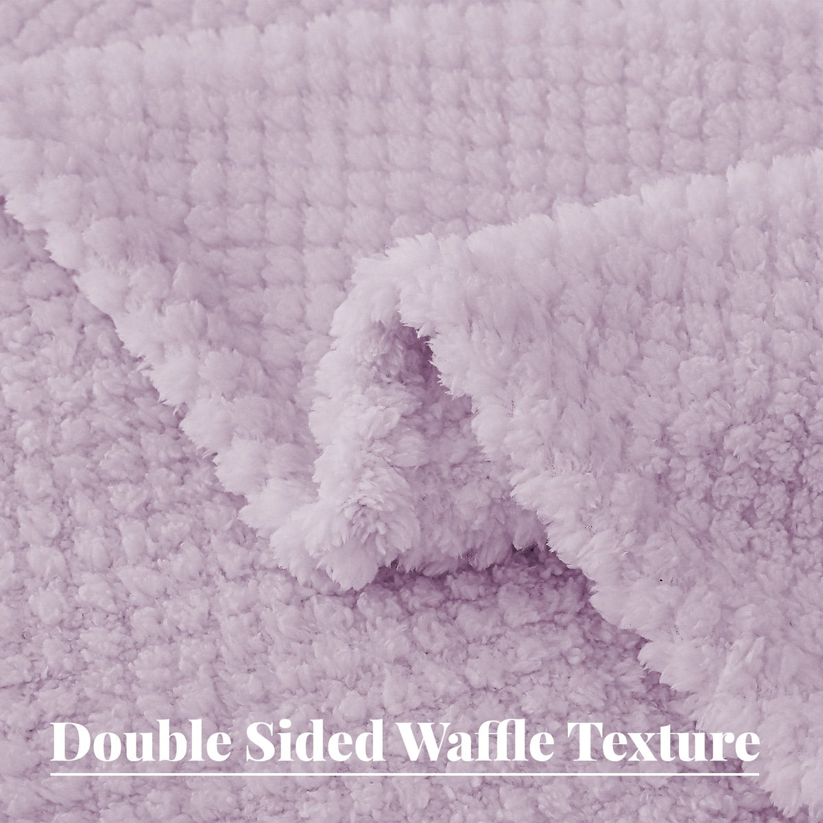 Whale Flotilla Twin Size Fuzzy Fleece Blanket, 60"x80" Fluffy Lightweight Soft Jacquard Bed Blankets for All Seasons, Warm and Cozy, Lilac
