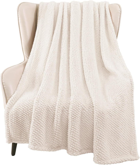 Whale Flotilla Chequer Board Queen Size Blanket, 90x90 Inch, Camel