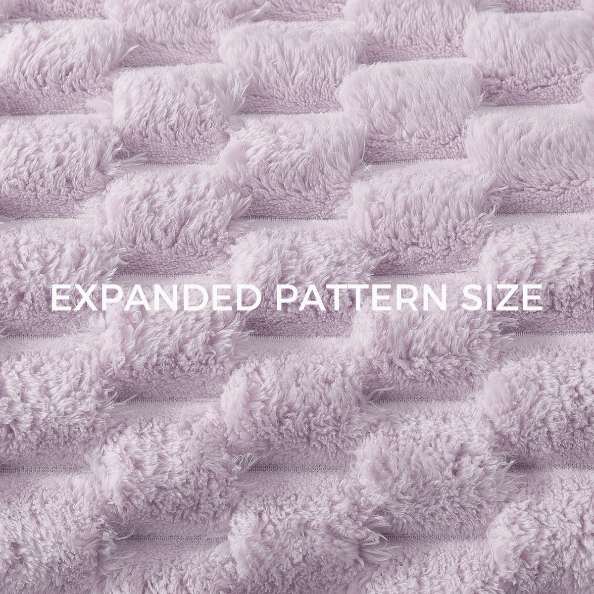 Whale Flotilla 50"x60" Throw Blanket for Couch with Expanded 3D-Jacquard Pattern, Fuzzy Soft Cozy Exquisite Blankets or All Season, Warm and Fluffy, Lilac