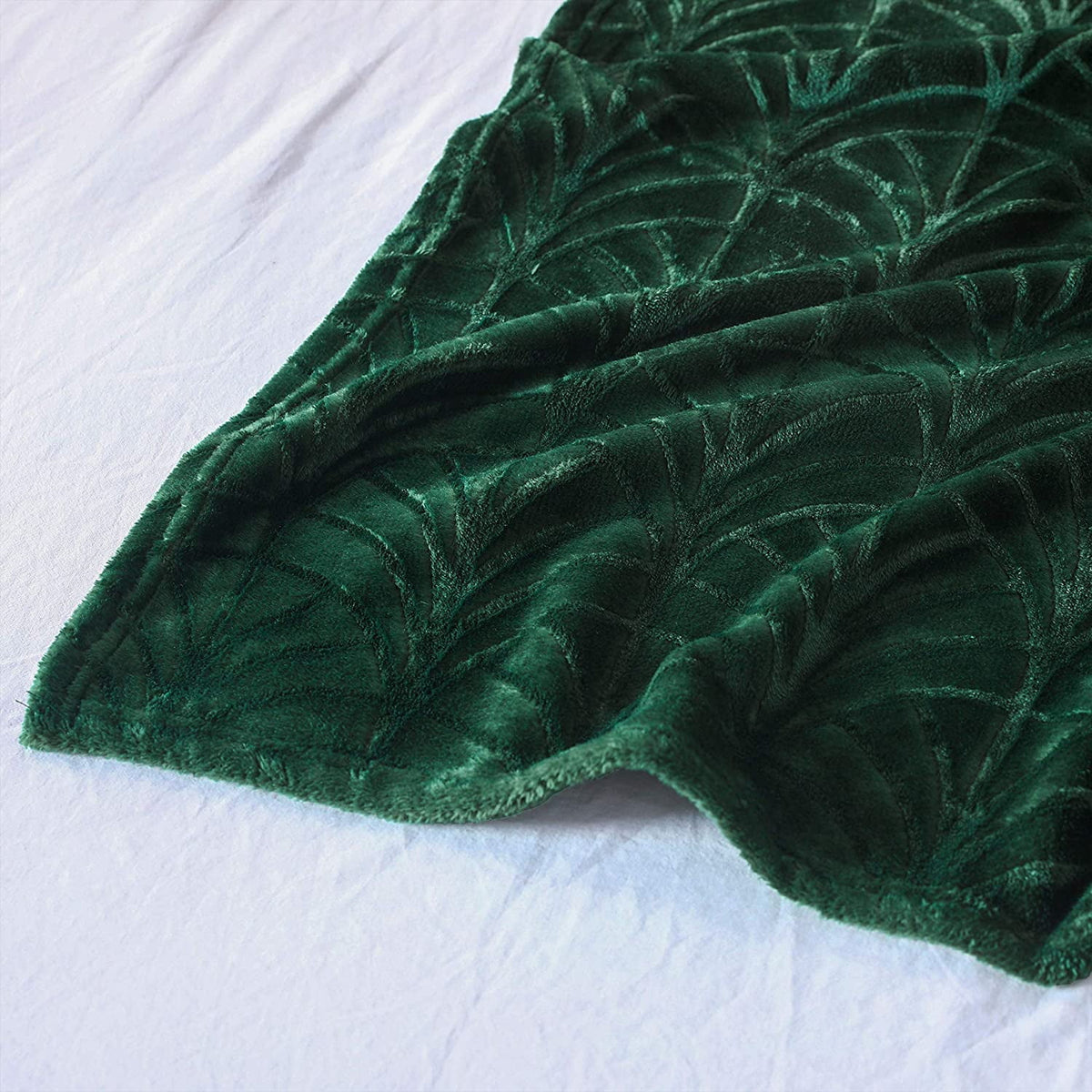 Whale Flotilla Flannel Fleece 90x90 Inch Queen Size Blanket for Bed, Soft Fluffy Velvet Bedspread Coverlet with Decorative Vintage Pattern for All Season, Warm and Lightweight, Deep Green