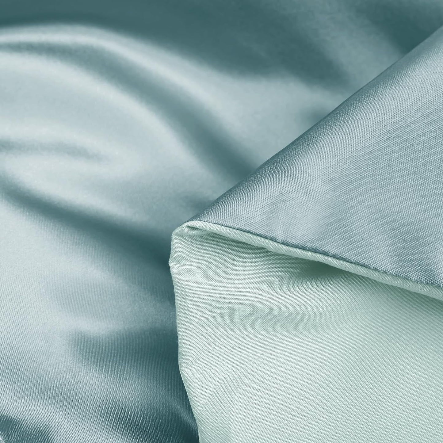 Whale Flotilla 2-Piece Reversible King Size Silk Comforter Set/Bedding Set, Soft Satin Comforter with 1 Satin Pillowcases, Lightweight Duvet Set for All Seasons, Brown