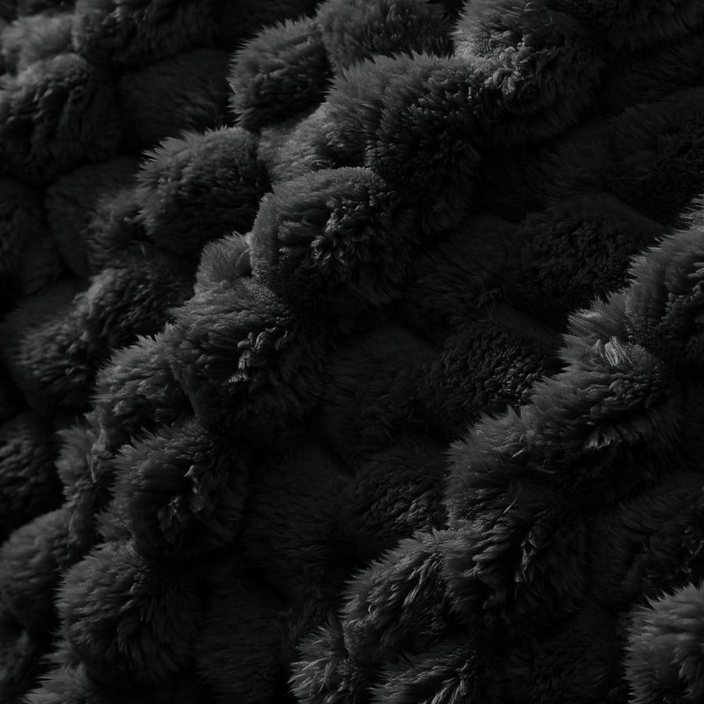 Whale Flotilla 60"x 80" Twin Size Blanket for Bed with Expanded 3D-Jacquard Pattern, Fuzzy Soft Cozy Exquisite Blankets or All Season, Warm and Fluffy, Black