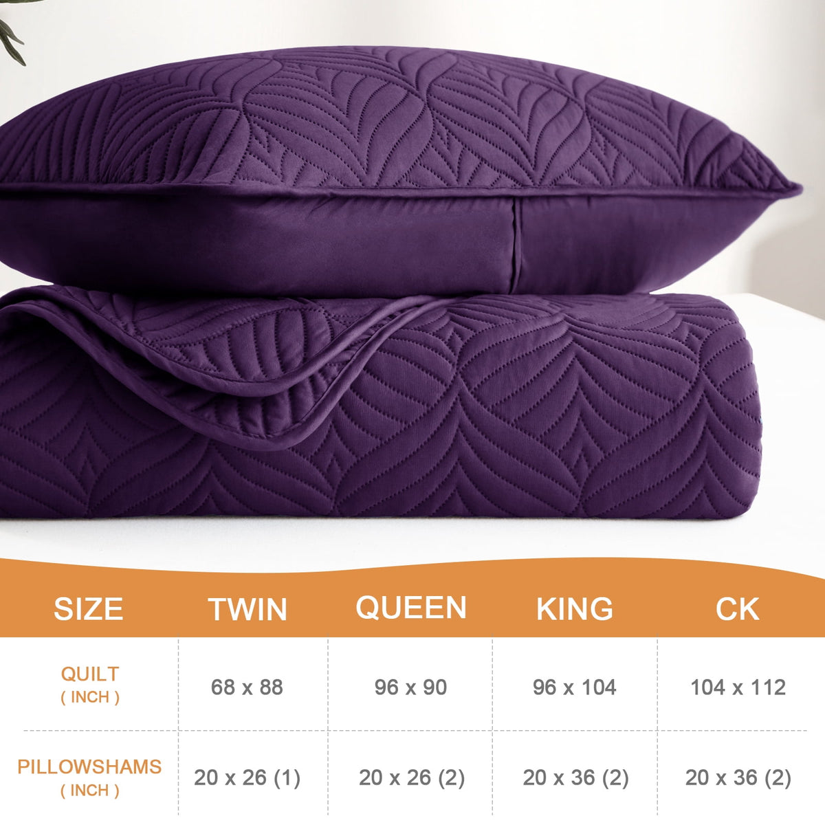Whale Flotilla King Size Quilt Set, Soft Ultrasonic 96x104 Inch Bedding Set, Lightweight Bedspread Coverlet with Vintage Pattern, Reversible Bed Cover for All Seasons,Dark Purple