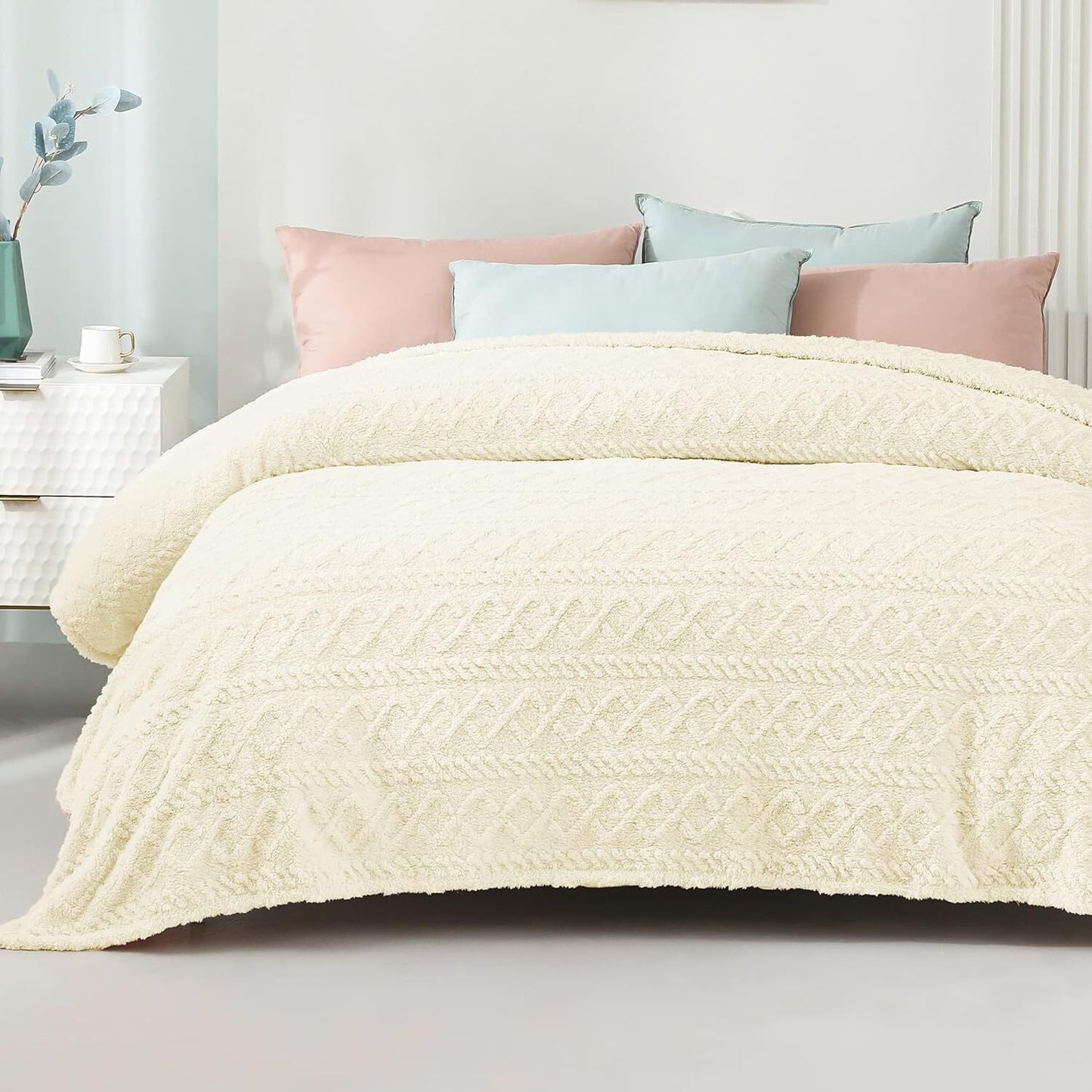 Warm and Breathable: Plush and super soft material makes the blanket warm enough for cuddling up on the couch and napping. Breathable fabric and unique woven technology accelerate air flow to get rid of breaking out in a sweat