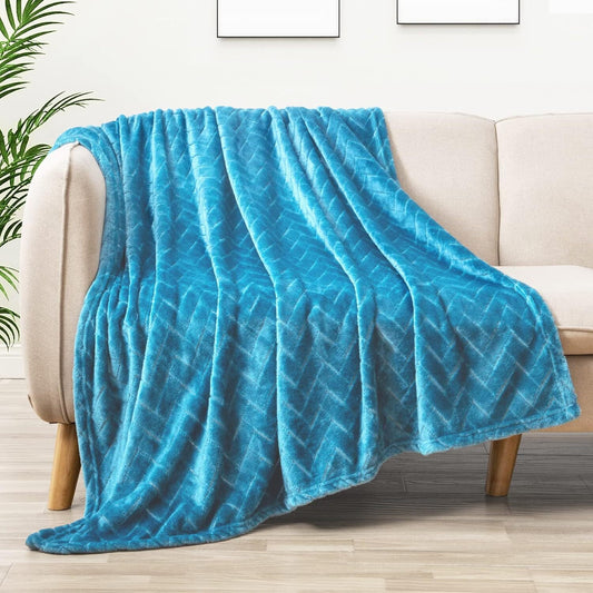 Warm and Breathable: Plush and super soft material makes the blanket warm enough for cuddling up on the couch and napping. Breathable fabric and unique woven technology accelerate air flow to get rid of breaking out in a sweat