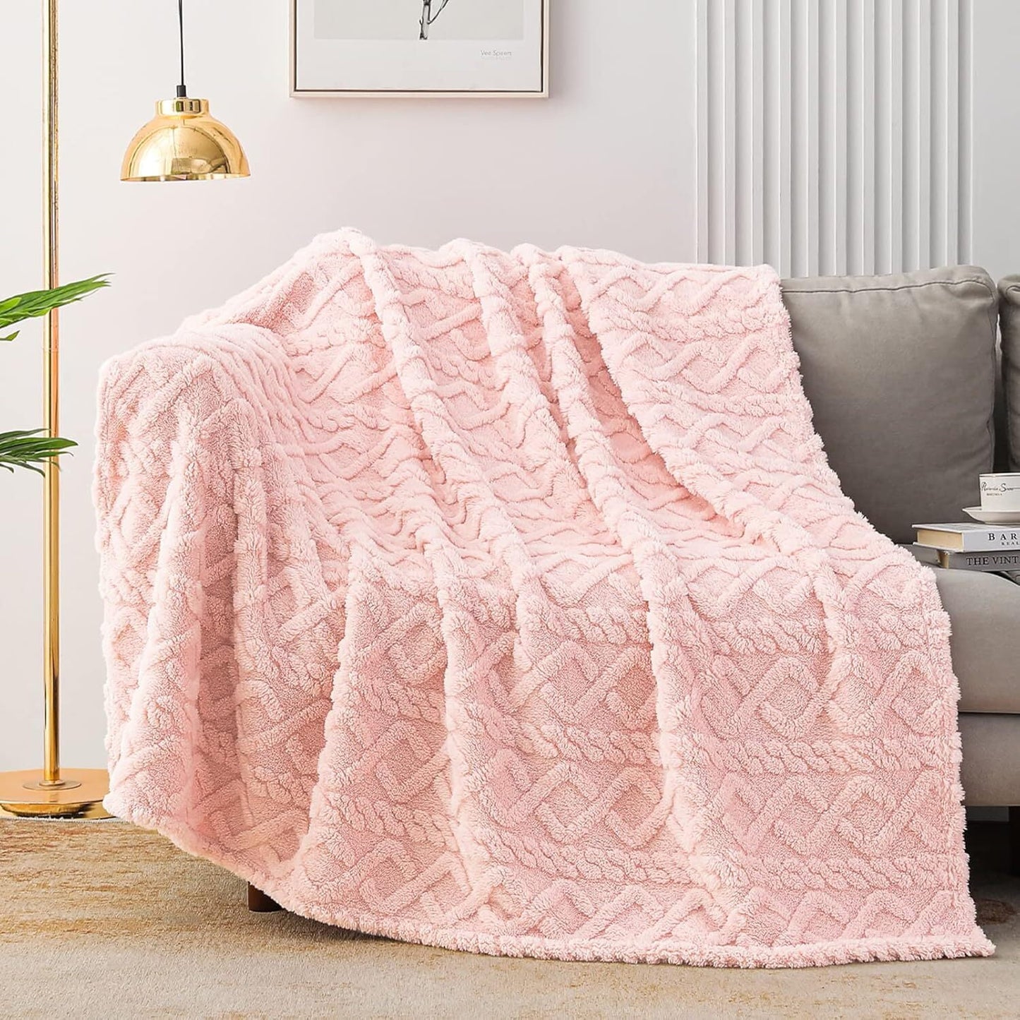 Warm and Breathable: Plush and super soft material makes the blanket warm enough for cuddling up on the couch and napping. Breathable fabric and unique woven technology accelerate air flow to get rid of breaking out in a sweat