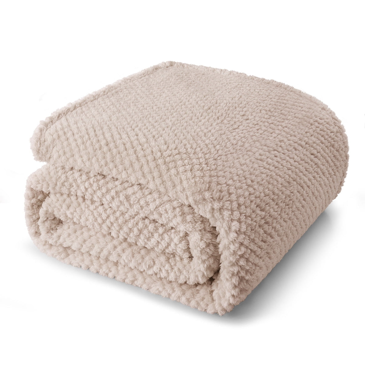 Whale Flotilla King Size Fuzzy Fleece Blanket, 90"x104" Fluffy Lightweight Soft Jacquard Bed Blankets for All Seasons, Warm and Cozy, Camel