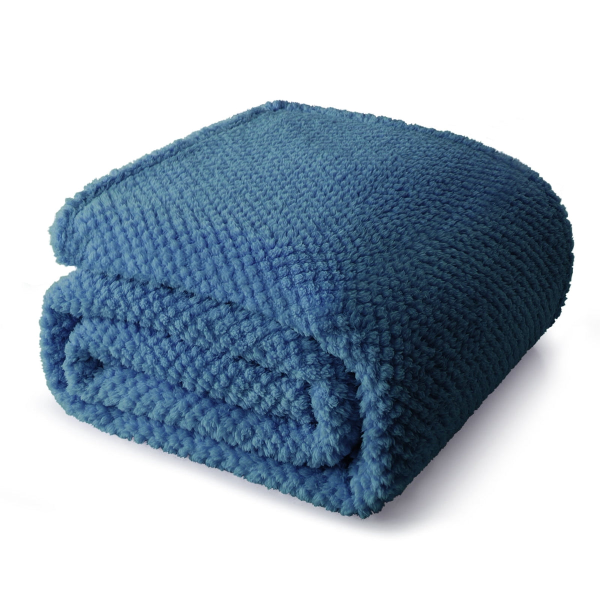 Whale Flotilla King Size Fuzzy Fleece Blanket, 90"x104" Fluffy Lightweight Soft Jacquard Bed Blankets for All Seasons, Warm and Cozy, Navy
