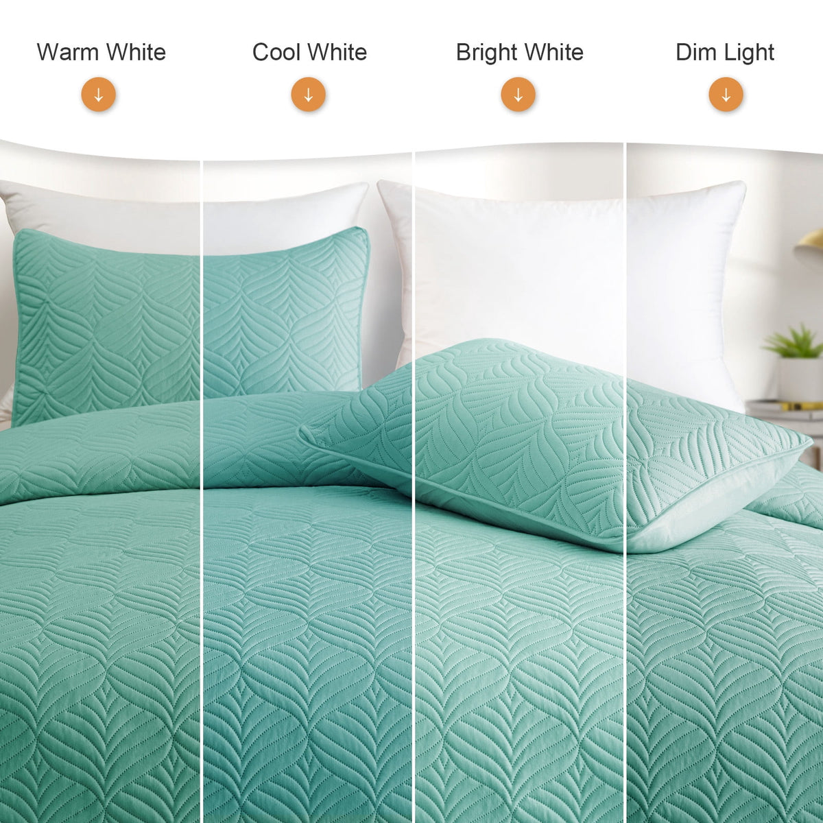 Whale Flotilla California King Size Quilt Set, Soft Ultrasonic 104x112 Inch Bedding Set, Lightweight Bedspread Coverlet with Vintage Pattern, Reversible Bed Cover for All Seasons, Turquoise