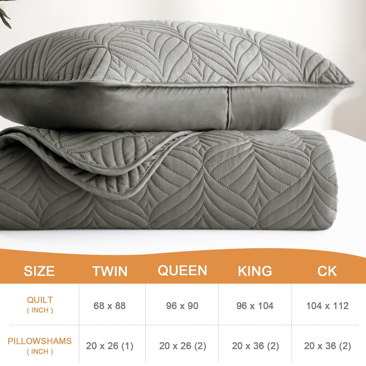 Whale Flotilla Queen Size Quilt Set, Soft Ultrasonic 90x96 Inch Bedding Set, Lightweight Bedspread Coverlet with Vintage Pattern, Reversible Bed Cover for All Seasons,Grey