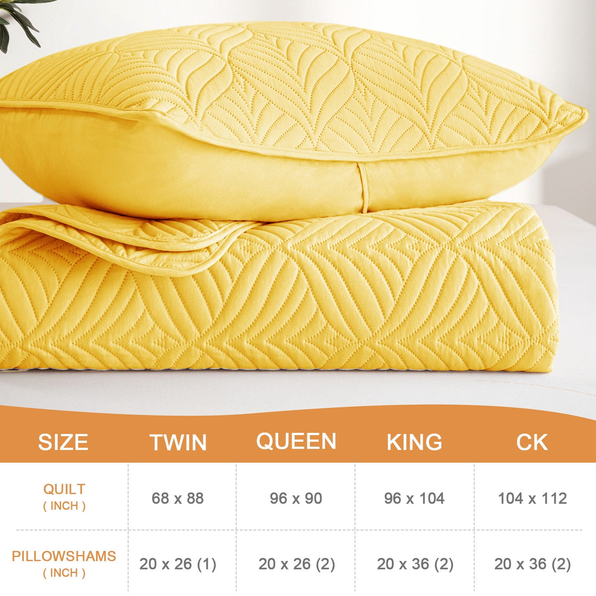 Whale Flotilla California King Size Quilt Set, Soft Ultrasonic 104x112 Inch Bedding Set, Lightweight Bedspread Coverlet with Vintage Pattern, Reversible Bed Cover for All Seasons,Yellow
