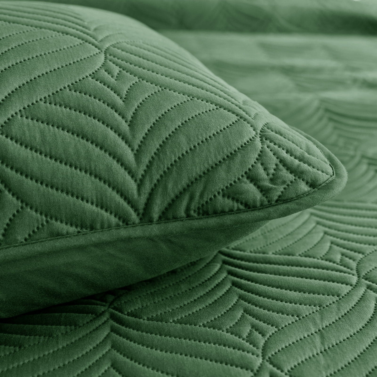 Whale Flotilla Queen Size Quilt Set, Soft Ultrasonic 90x96 Inch Bedding Set, Lightweight Bedspread Coverlet with Vintage Pattern, Reversible Bed Cover for All Seasons,Sage Green