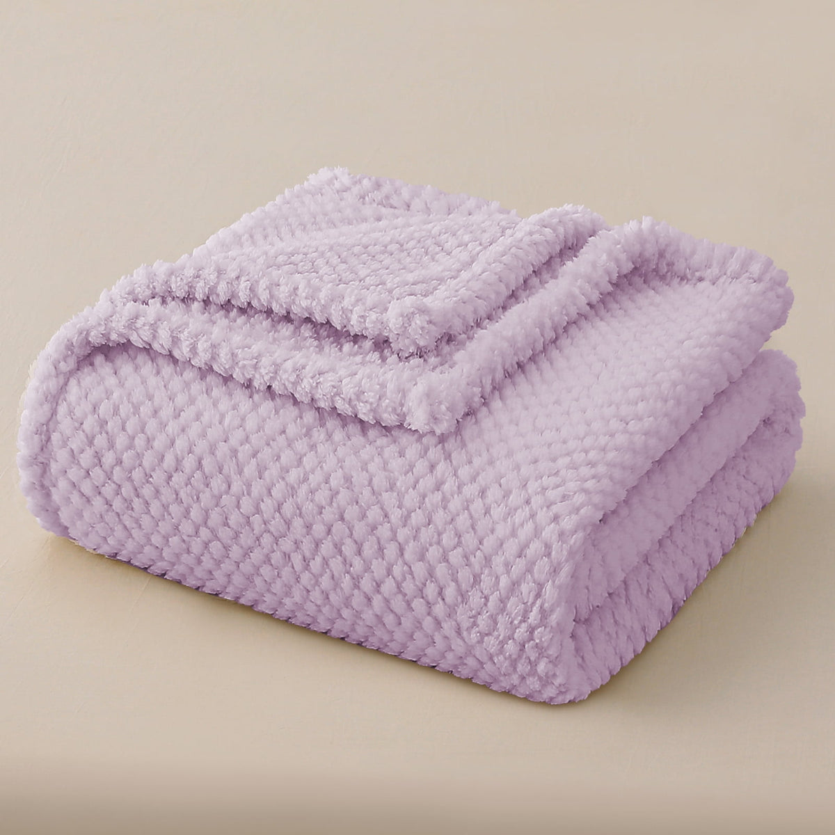 Whale Flotilla Fuzzy Fleece 50"x70" Throw Blanket for Couch, Fluffy Warm Soft Jacquard Blankets for All Seasons, Lightweight and Cozy, Lilac