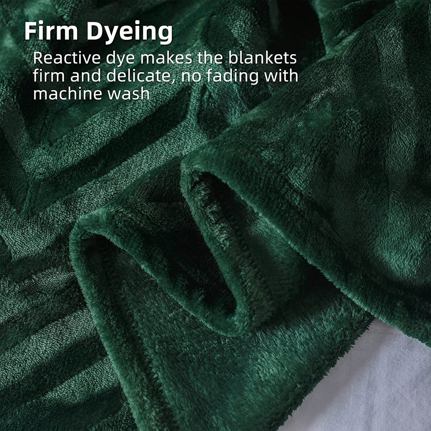 Whale Flotilla Flannel Fleece King Size(90x104 Inch) Lightweight Bed Blanket, Soft Velvet Bedspread Plush Fluffy Coverlet Chevron Design Decorative Blanket for All Seasons, Dark Green