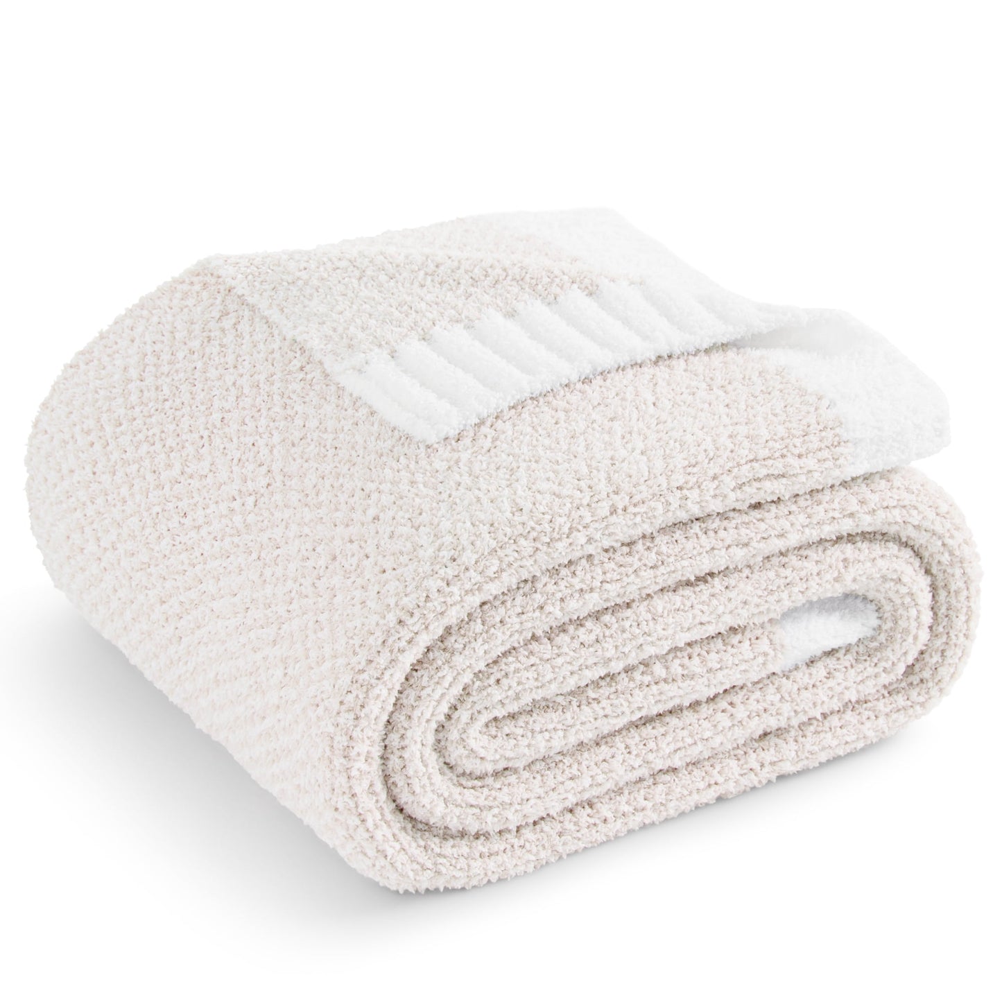 Whale Flotilla Knit Throw Blanket for Couch, Sofa, Bed, Soft Fluffy and Cozy, 50"x60", Camel