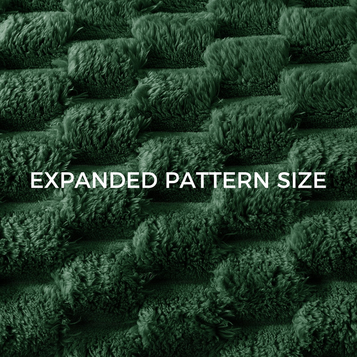 Whale Flotilla 50"x60" Throw Blanket for Couch with Expanded 3D-Jacquard Pattern, Fuzzy Soft Cozy Exquisite Blankets or All Season, Warm and Fluffy, Emerald Green