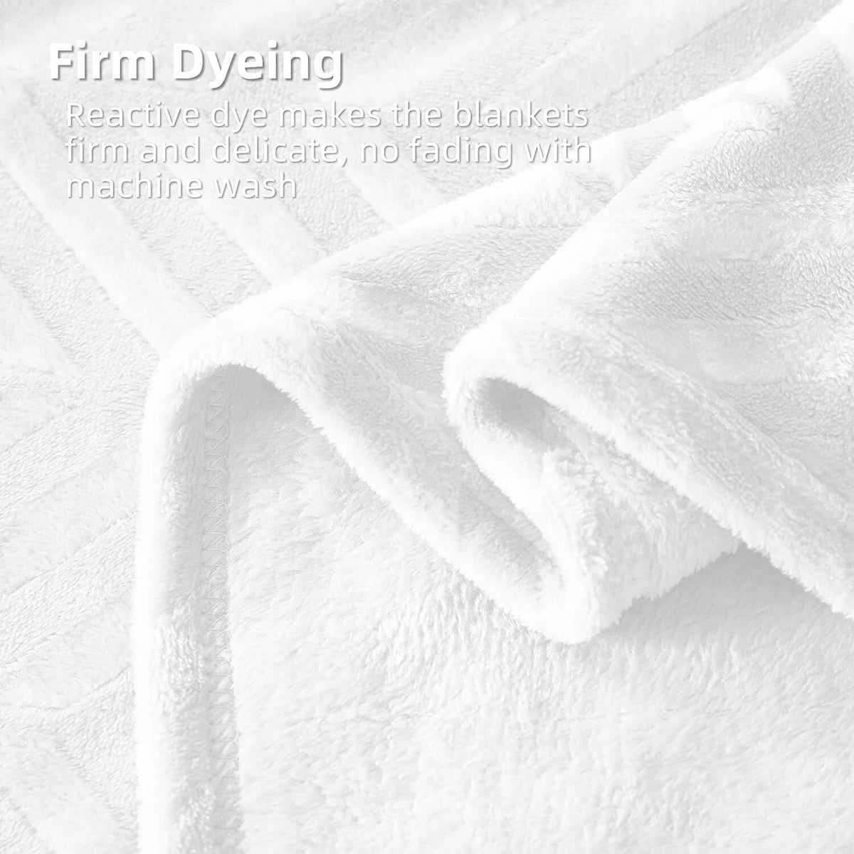 Whale Flotilla Soft Flannel Fleece Lightweight 50"x60" Throw Blanket, Brushed Chevron Design Fluffy Plush Cozy Blanket for All Seasons, White